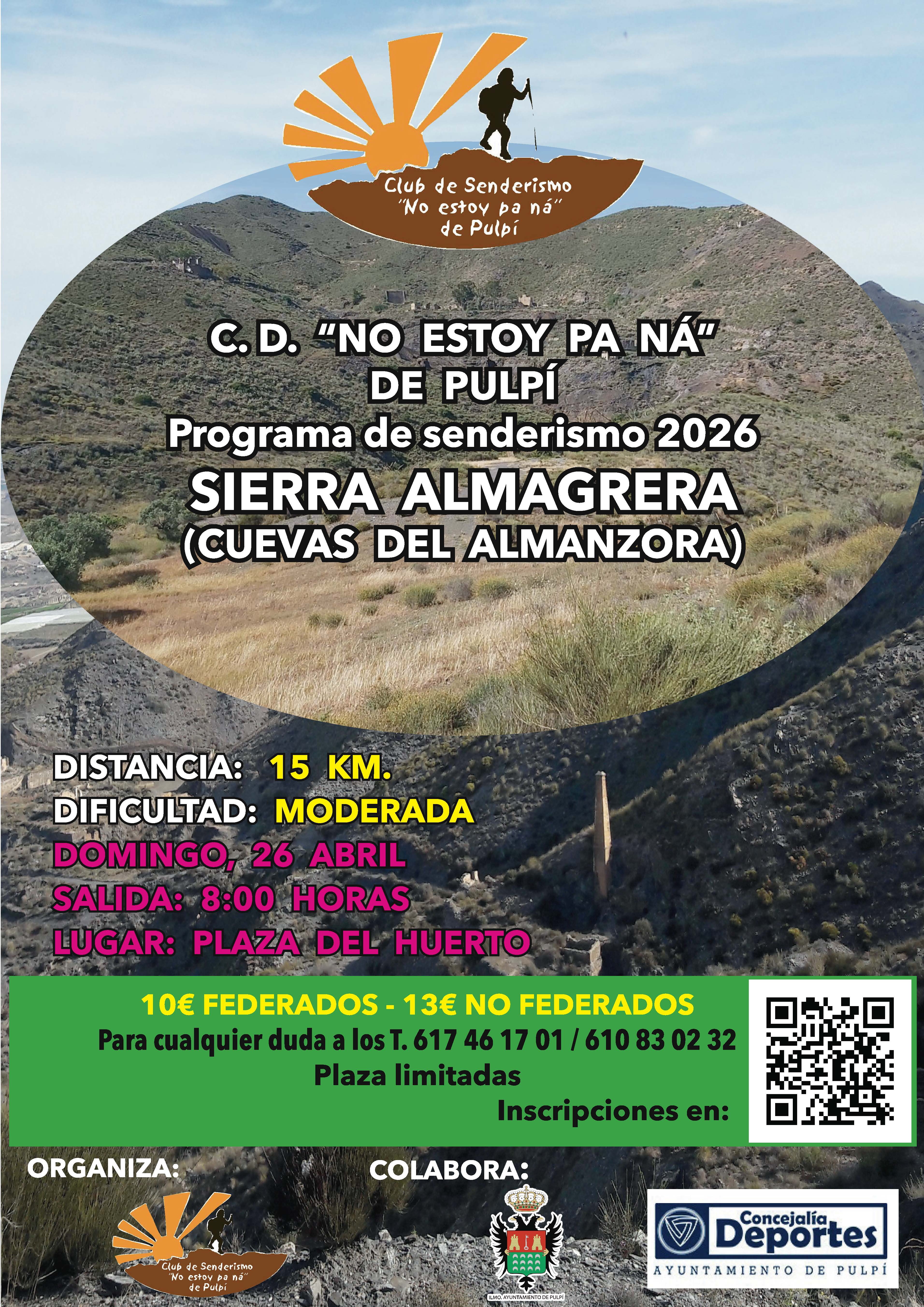 RUTA SENDERISMO SIERRA ALMAGRERA 26 ABRIL 2026 CLUB 